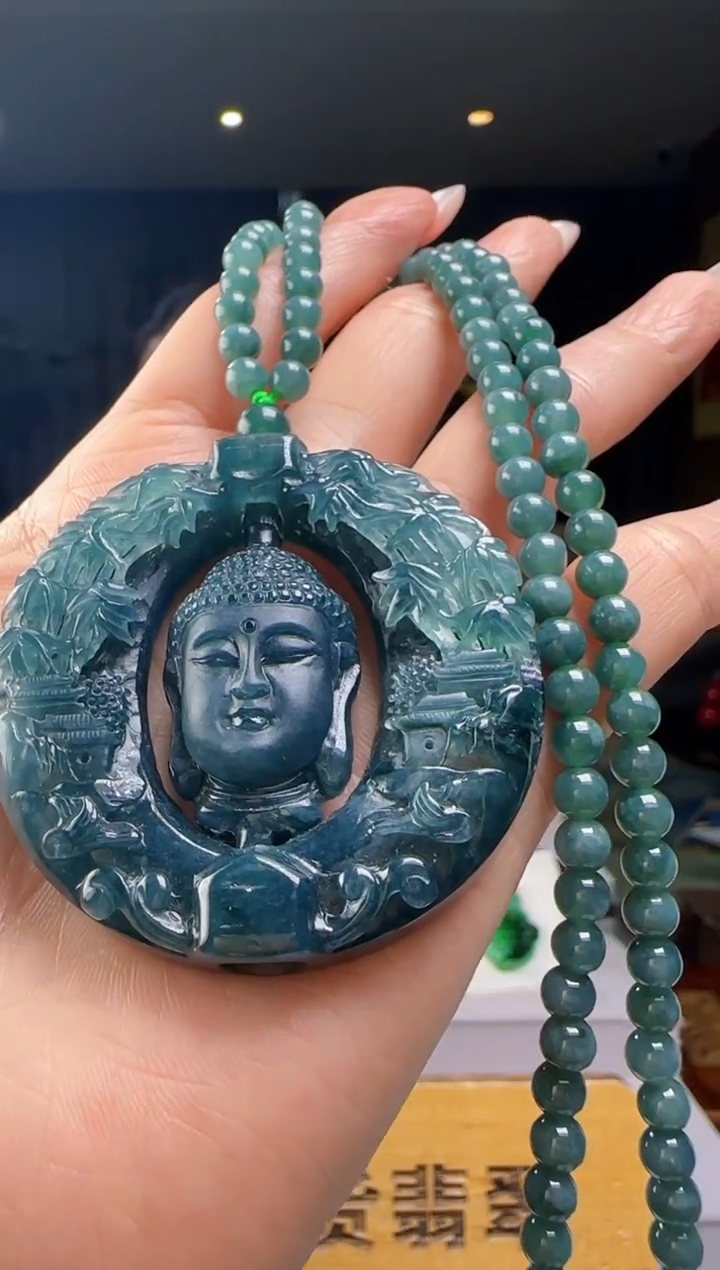 颈饰未镶嵌翡翠多样性发其一YJ@@WS1WX40555