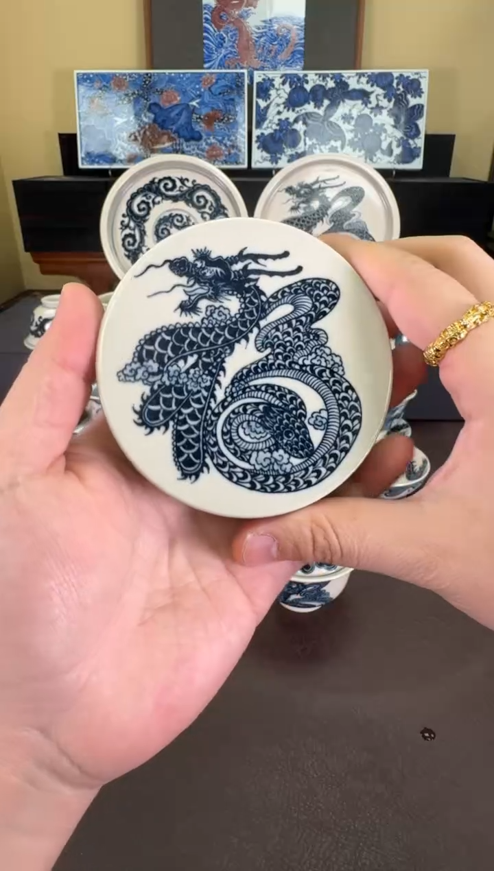 【闪购商品】二号釉龙蛇之变盖置