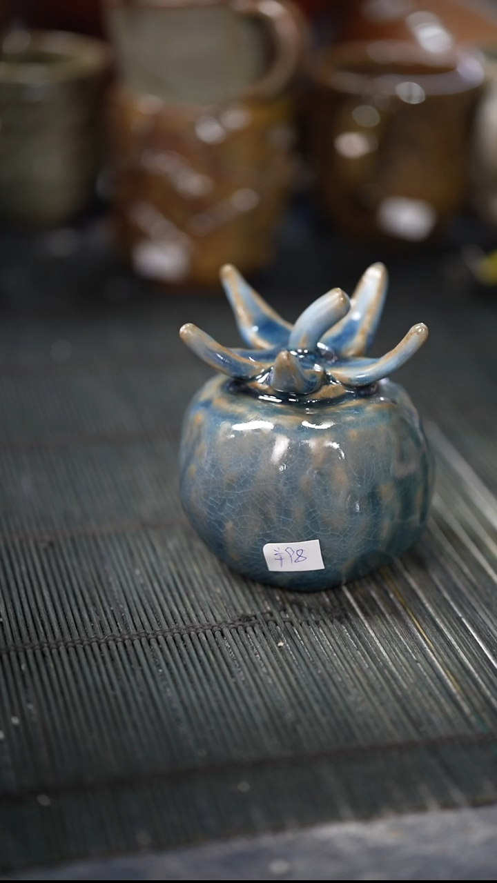 浪鬼家釉绘柴烧茶宠