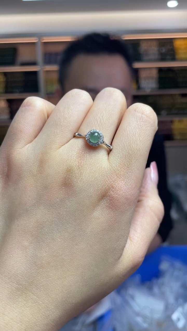 【闪购商品】翡翠戒指银S925镶嵌多样性发一件