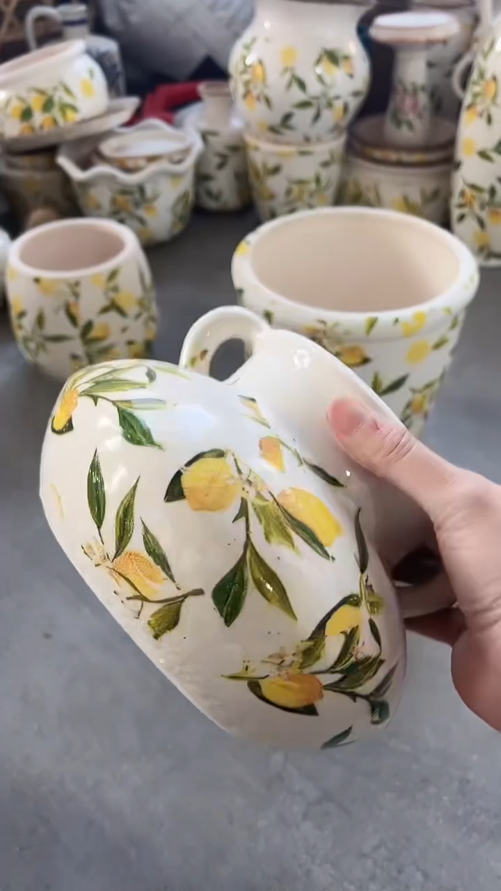 【闪购商品】陶瓷花盆高14.5cm内口10cm