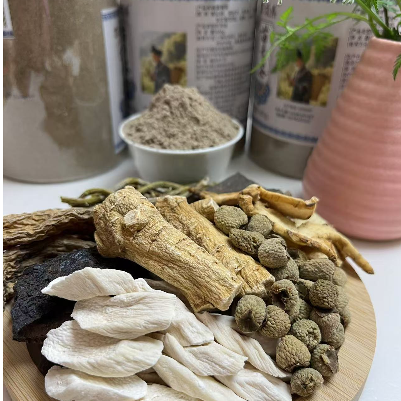  三姐苗家苗顶鼎苗青植物茶粉300克 /罐