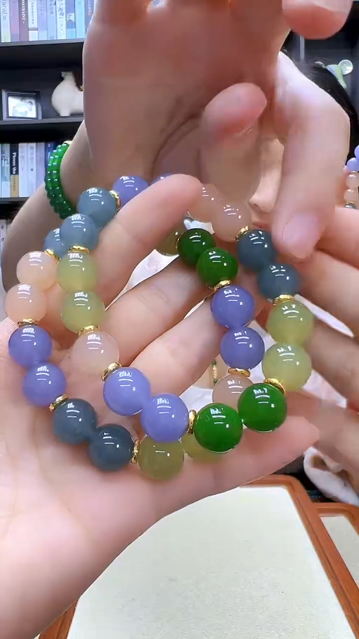 翡翠14K金镶嵌颈饰丹丹diy劲饰