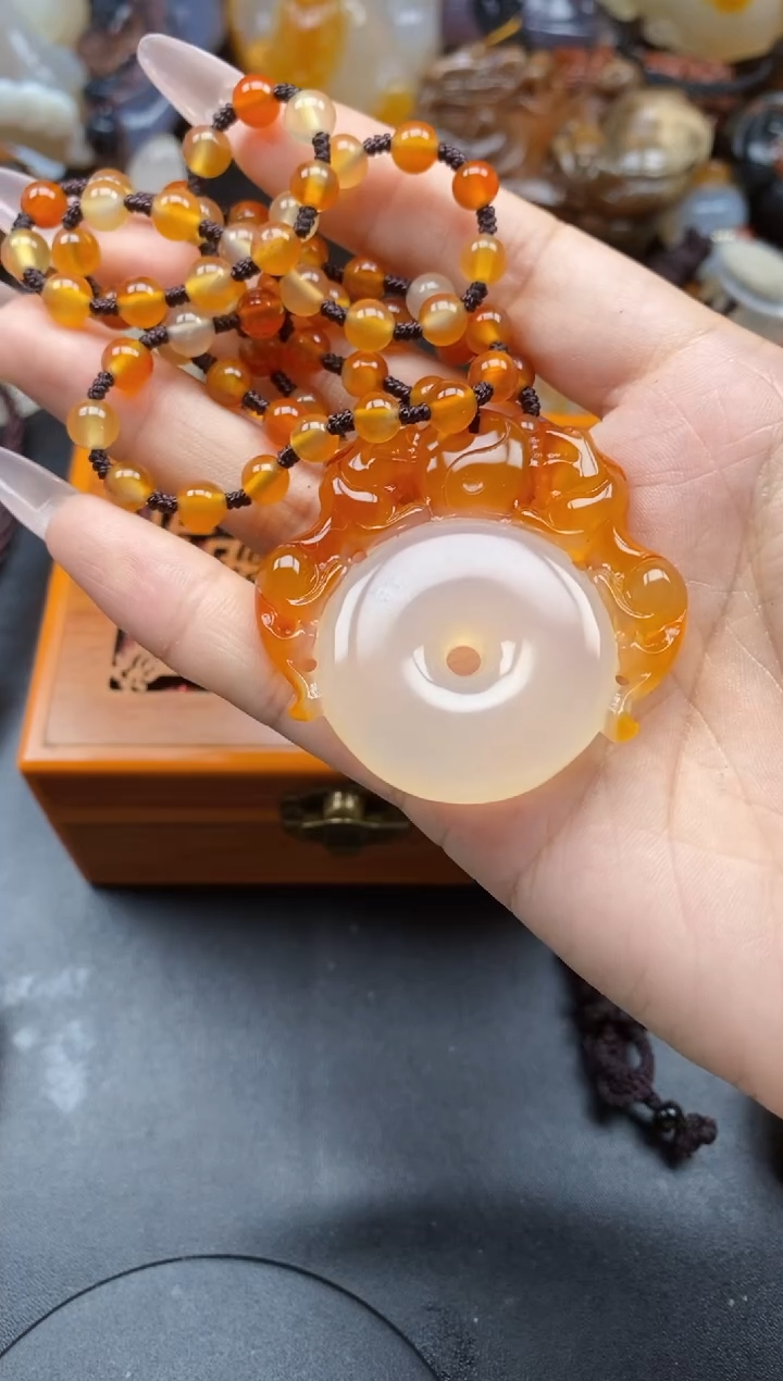 【闪购商品】玛瑙/玉髓颈饰未镶嵌ll