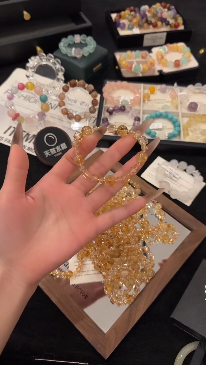 未镶嵌手链水晶啤酒泡泡x3383