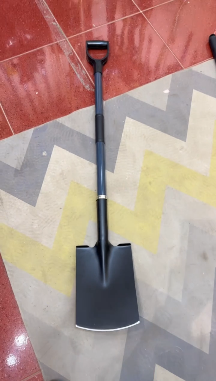 D字把手灰色纤维柄平口锹