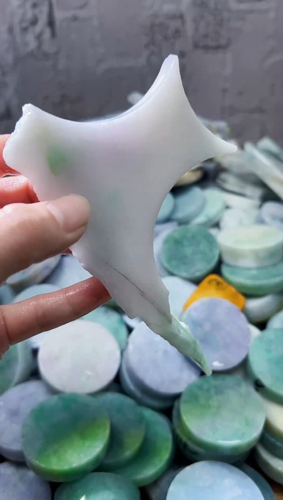 裸石翡翠天然翡翠A货余 南 553