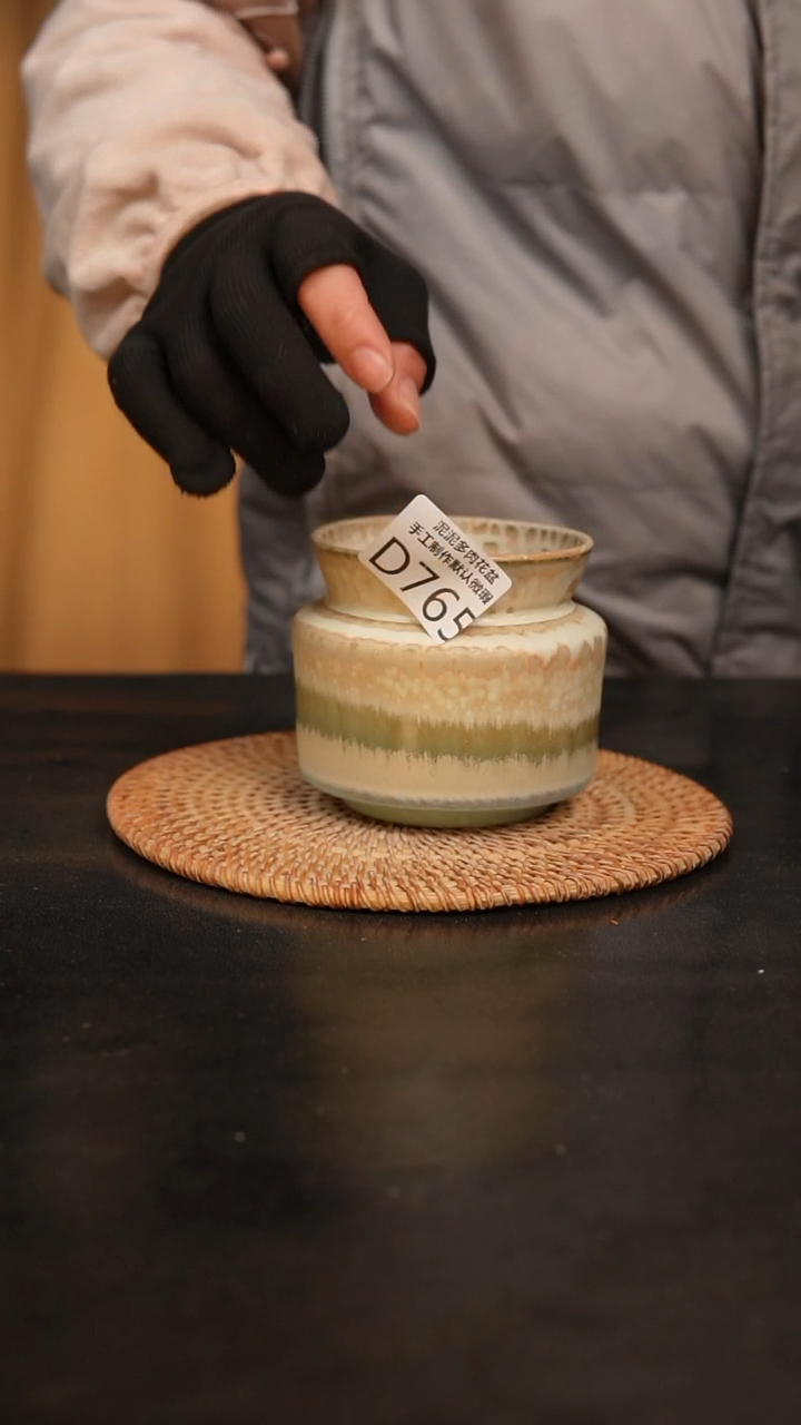 【闪购商品】瓷片景德镇泥泥陶瓷多肉花盆