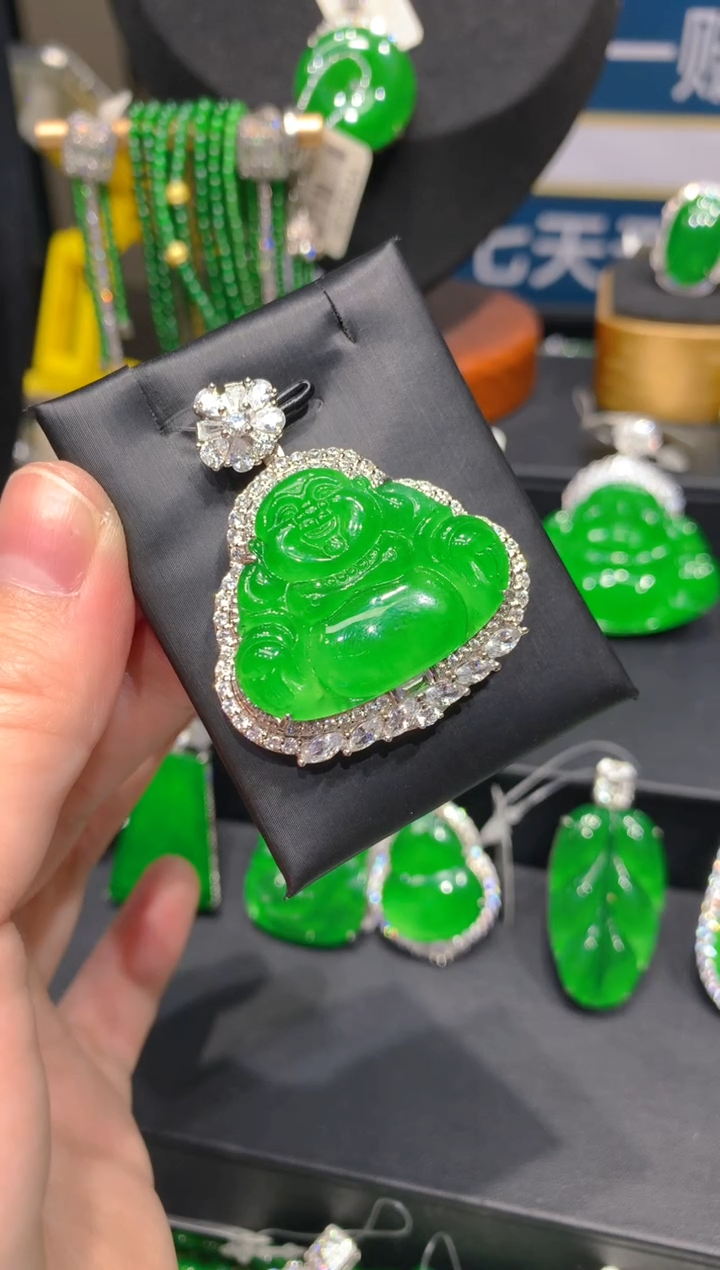 翡翠银S925镶嵌颈饰11一季