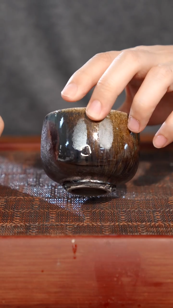 陶瓷奢瓷/瑞寅柴烧茶器（杯子）934微瑕