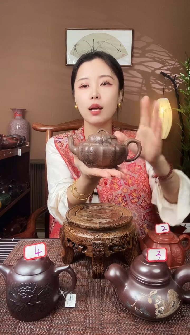 【闪购商品】紫砂茶壶宜兴紫砂壶锦囊笑樱TYZS00286