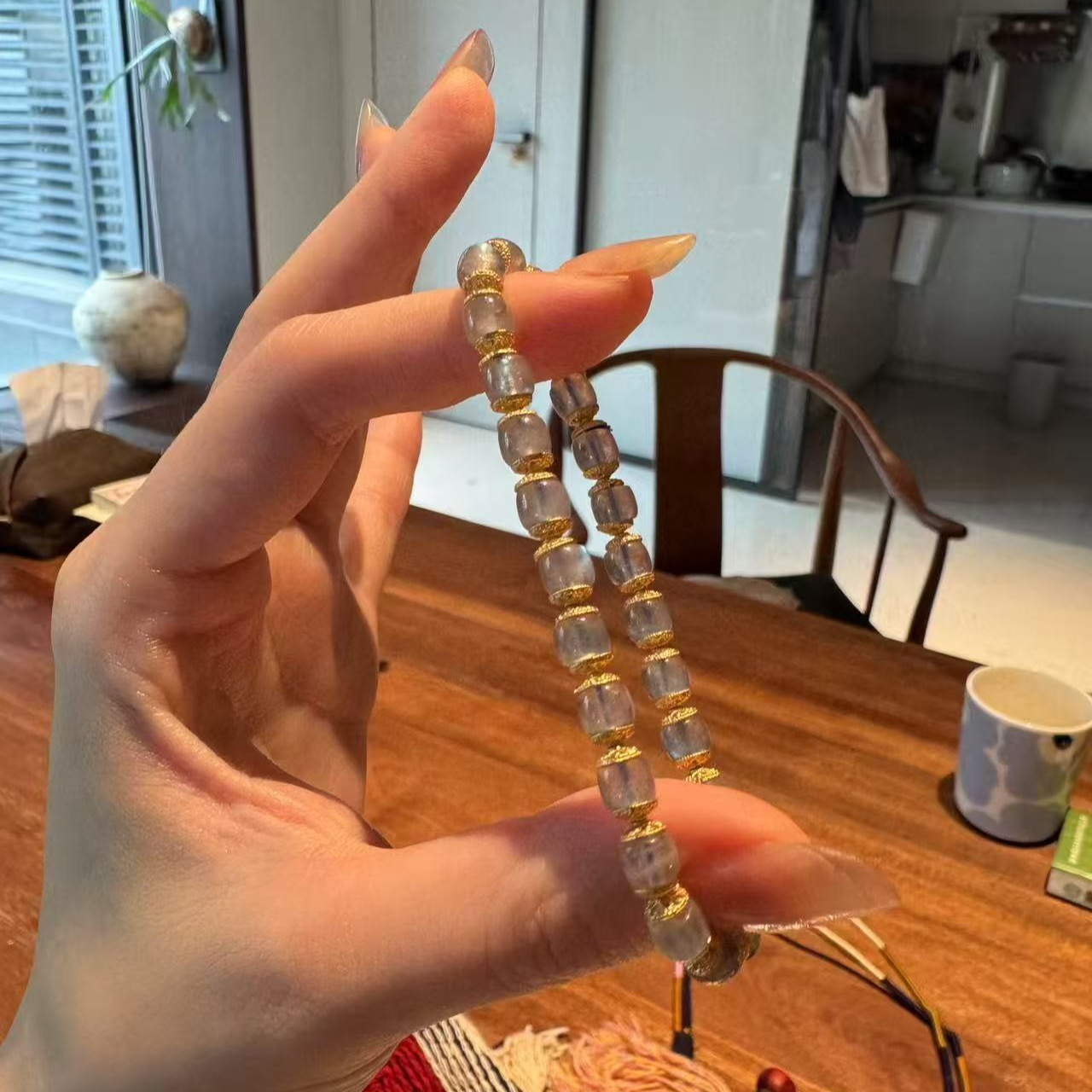 DB80923-月光石手串5-6mm-多样性发一件