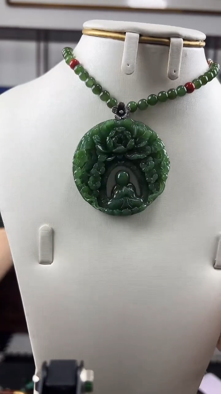 颈饰未镶嵌和田玉悟道