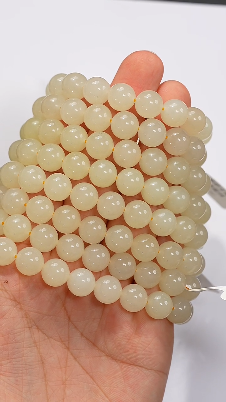 手串未镶嵌和田玉黄玉卡10mm多样性发一件