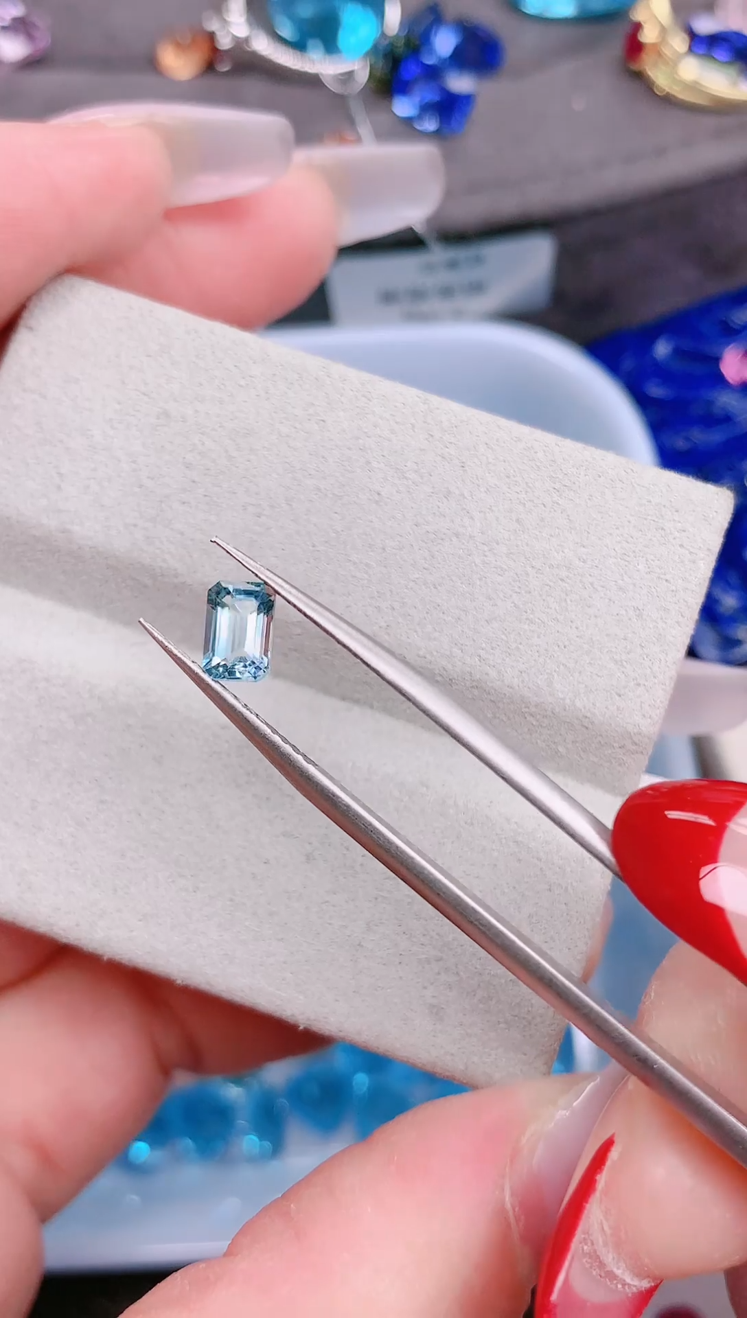 裸石海蓝宝石天然0.61ct