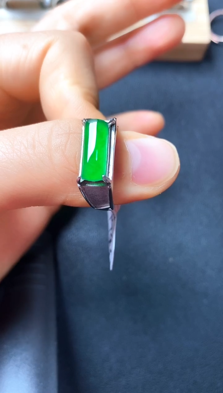 银S925镶嵌戒指翡翠222222222