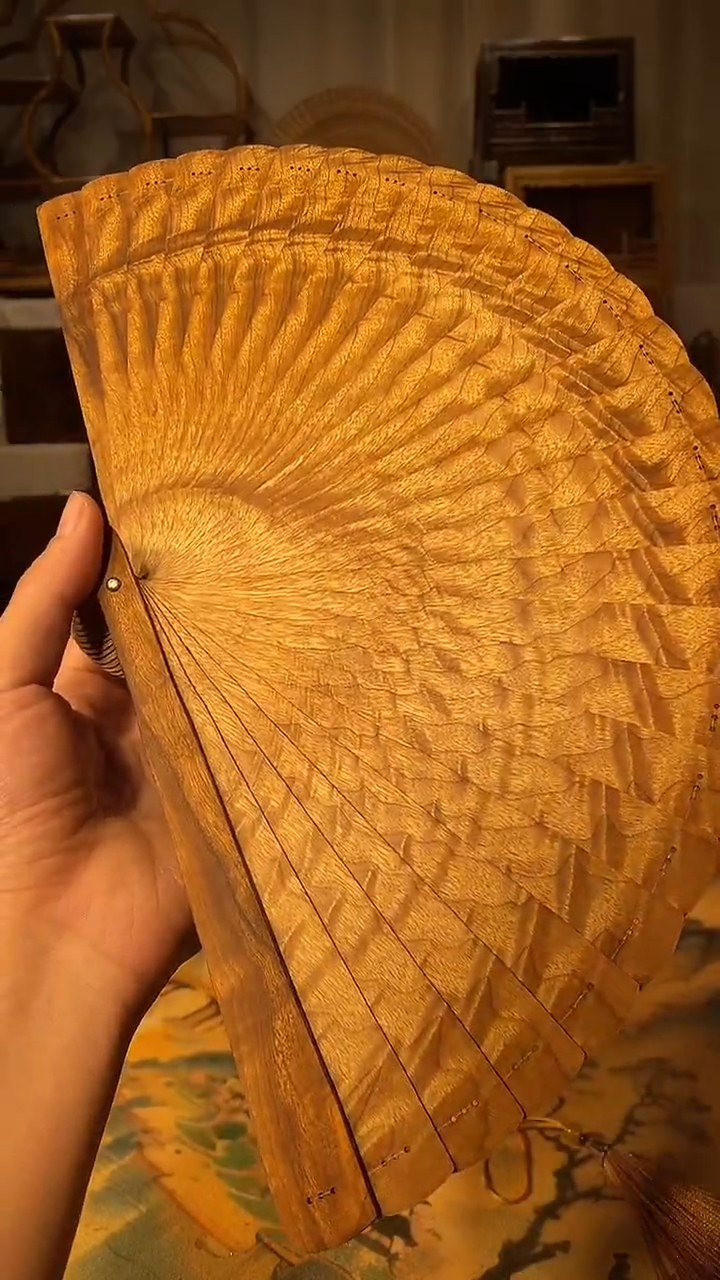 扇子金丝楠小叶桢楠材质苏扇25