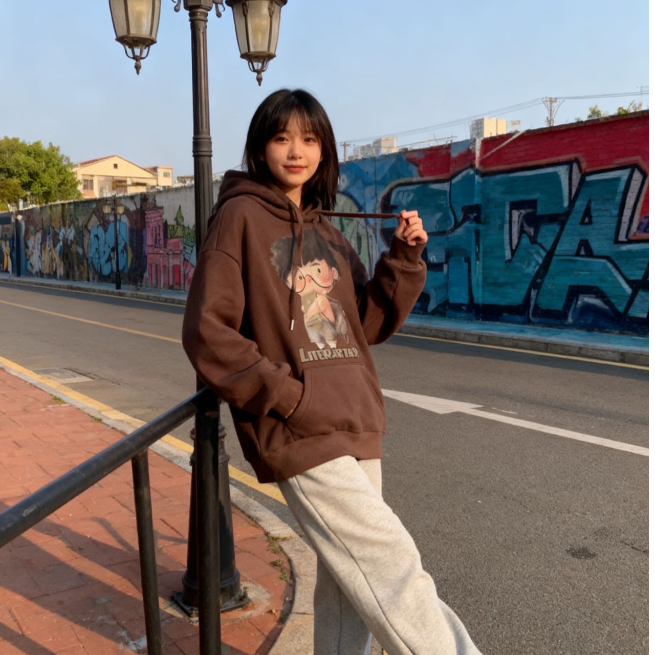 9621019高端专享儿童秋冬款连帽卫衣咖色（靠谱）