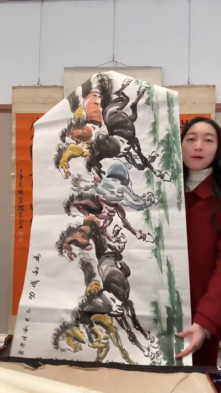 书法j朱老师国画作品一件