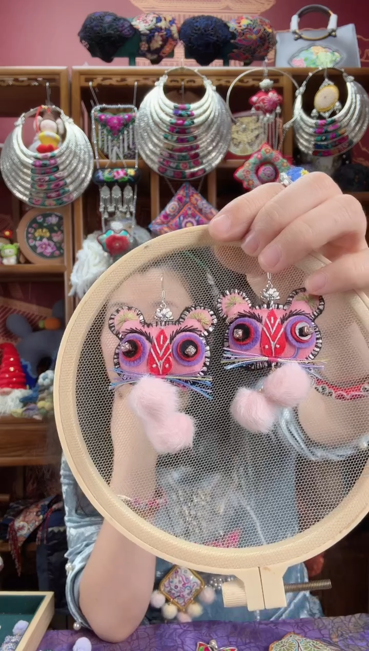 刺绣丸**?耳环22222222