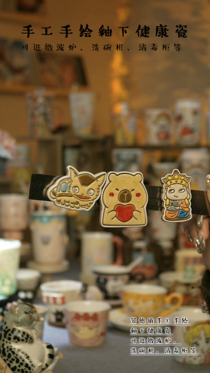 【闪购商品】杯景德镇高温釉下彩陶瓷&W190-2