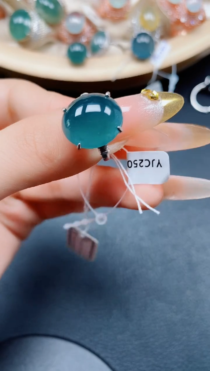 【闪购商品】翡翠戒指银S925镶嵌翡翠