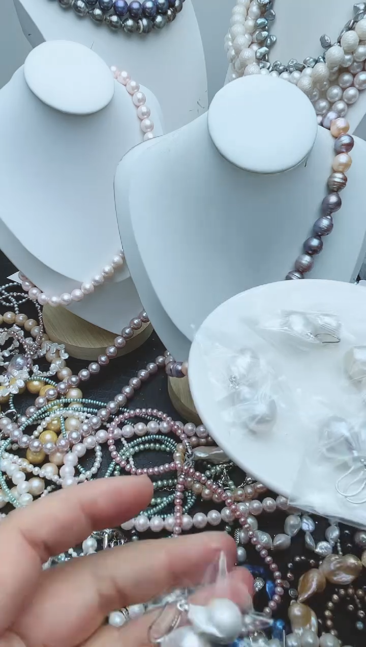 【闪购商品】淡水珍珠颈饰钛钢1