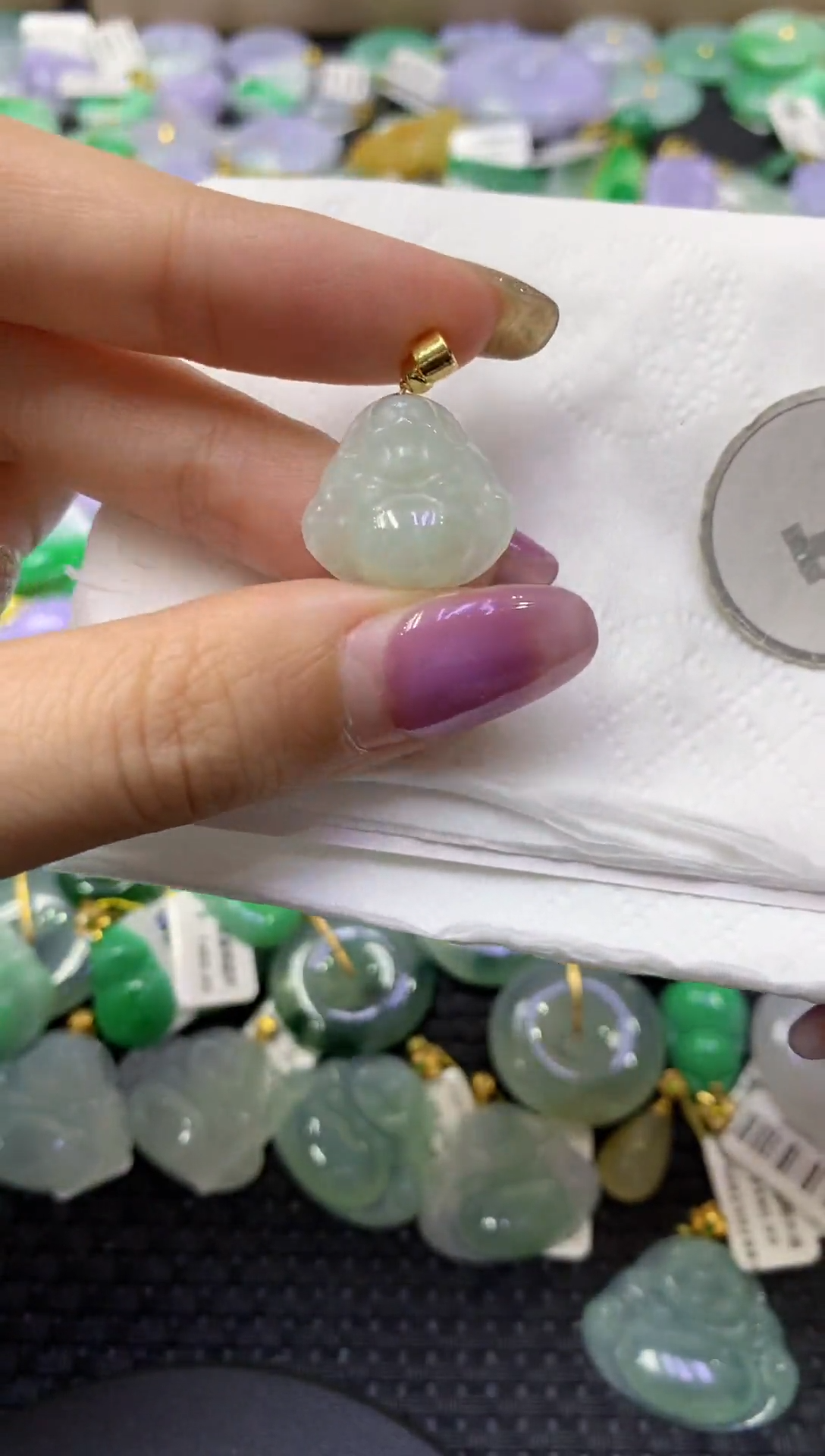 颈饰未镶嵌翡翠天然缅甸翡翠A货