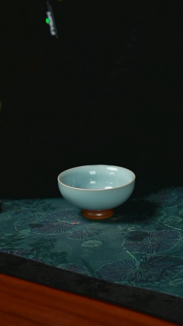 碗口杯 开片  一级品 天青 80毫升