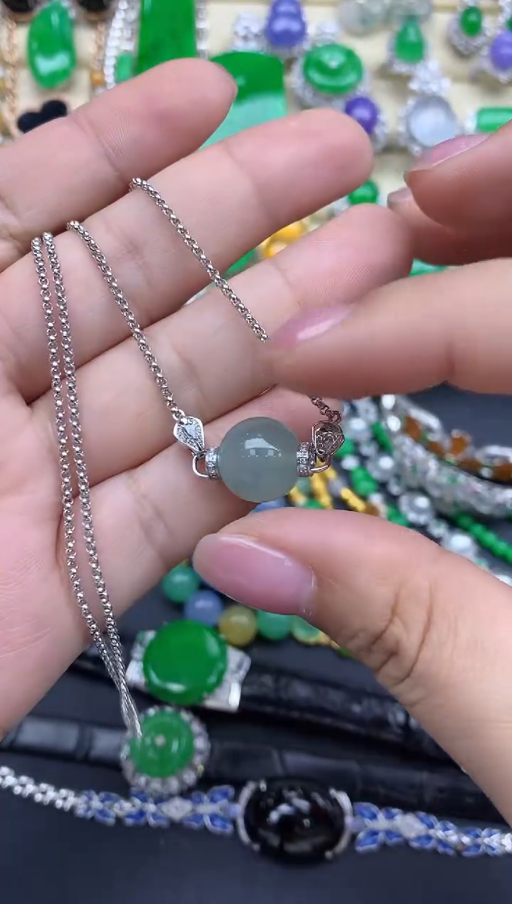 【闪购商品】翡翠颈饰18K金镶嵌207-中国好珍宝