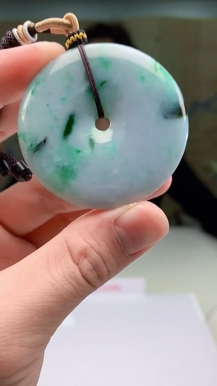 【闪购商品】定制翡翠未镶嵌4829bb-毛货挂件74