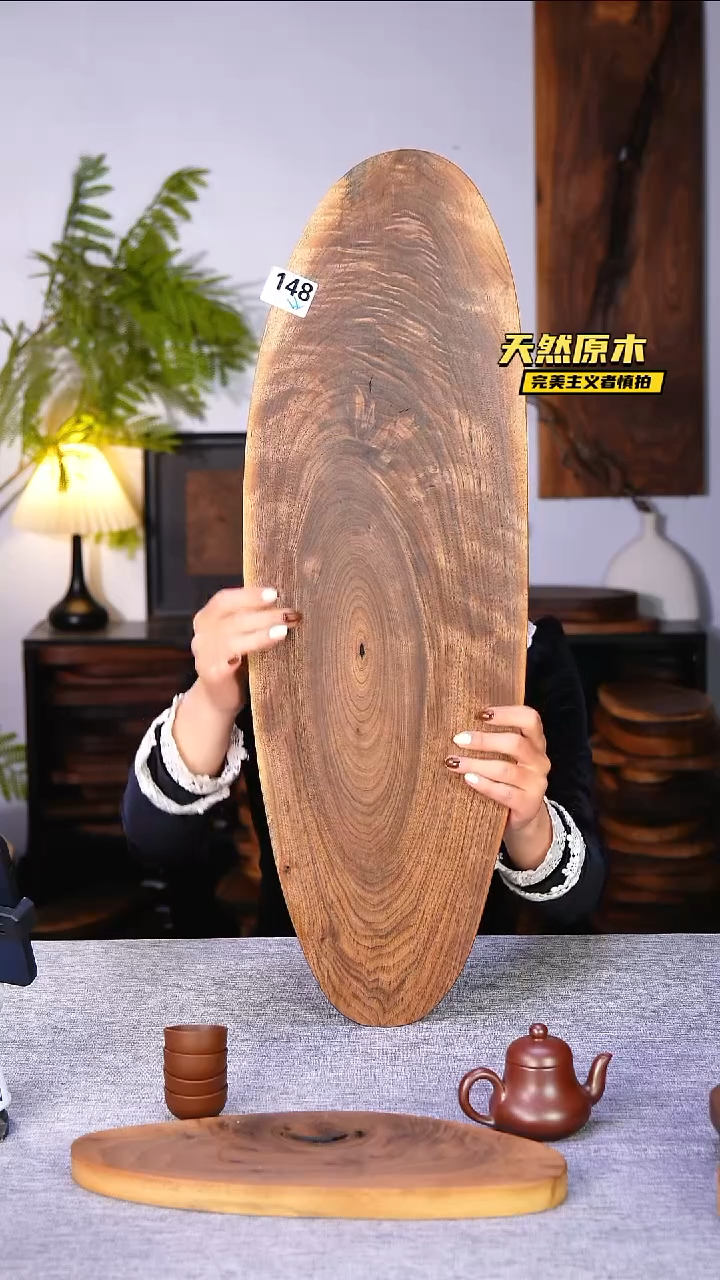 木北美黑胡桃原木.干裂疤结不属于商品质量问题完美主义者慎拍