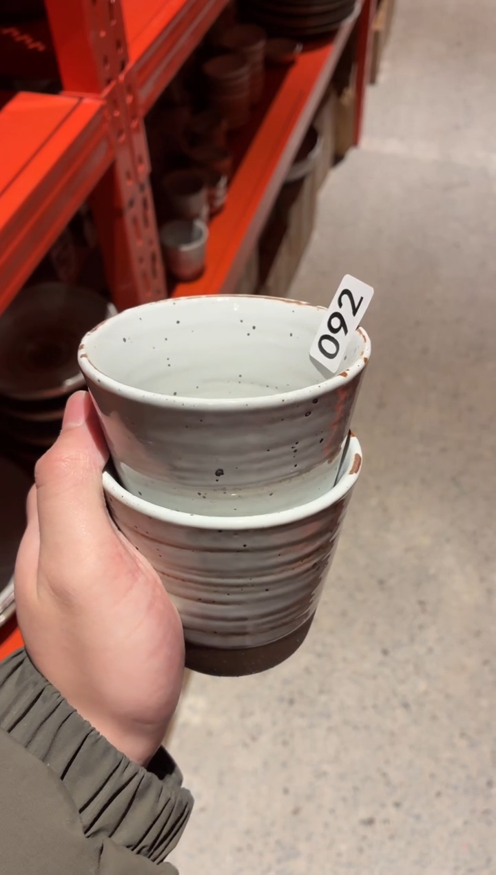 瓷片M**?92 白麻点水杯2个