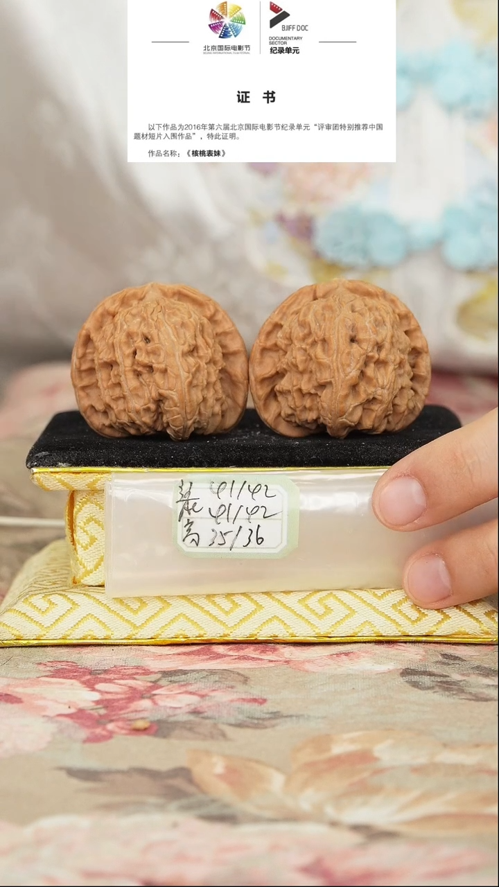 文玩核桃把件白狮子微修