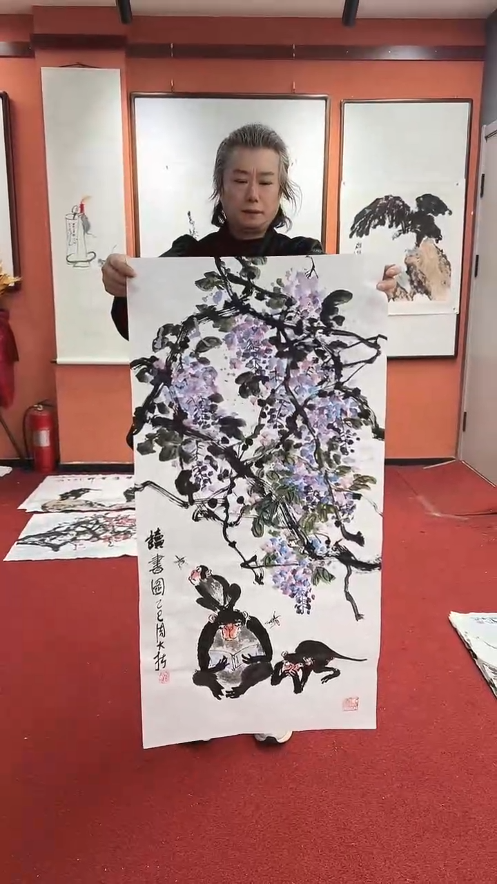 国画周大拙/国画/花鸟