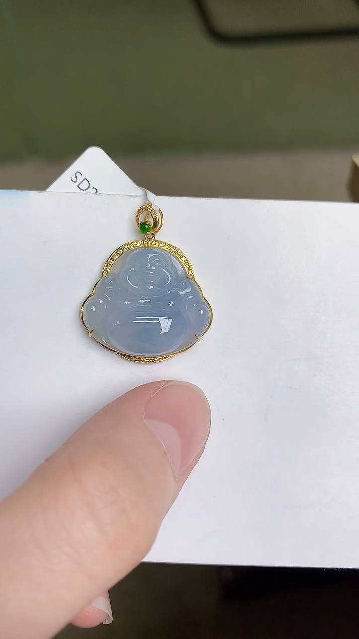 【闪购商品】翡翠颈饰18K金镶嵌45345345345