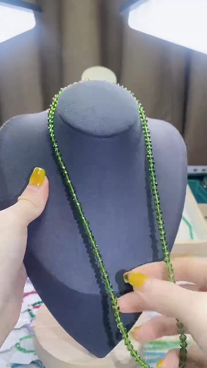 【闪购商品】橄榄石项链14K金镶嵌诗宁甄选珠宝SYZB76