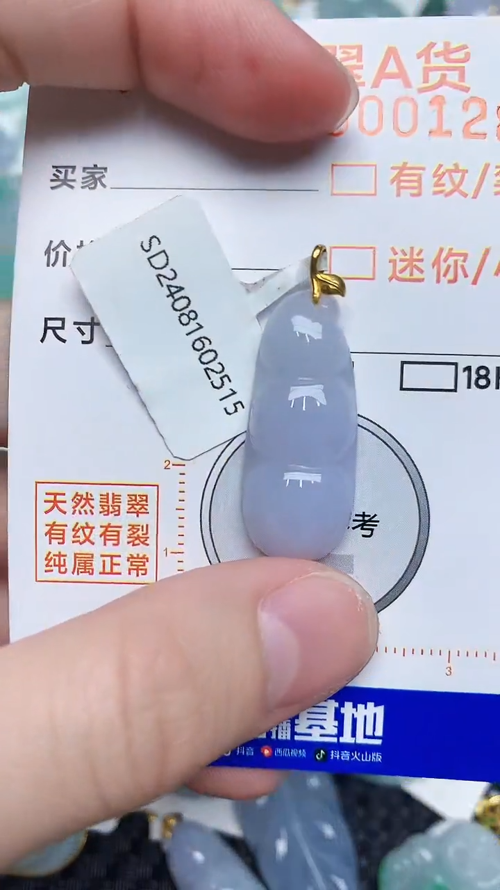 【闪购商品】翡翠颈饰18K金镶嵌4534345345