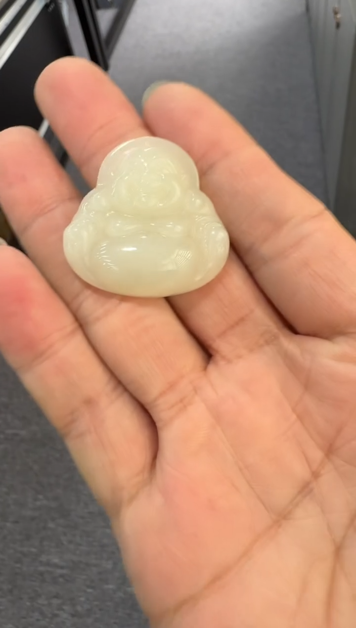 【闪购商品】和田玉吊坠未镶嵌佛公配绳