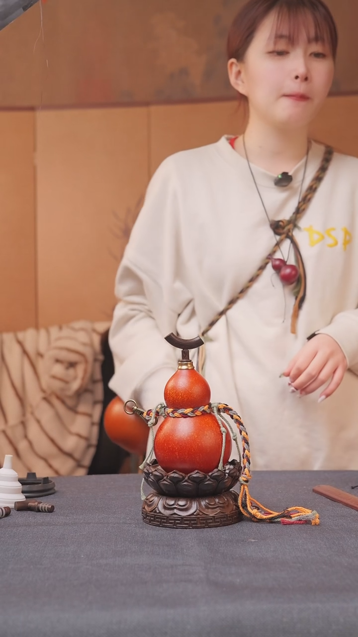 304号链接精品大漆葫芦现货现发[一物一拍]不包含莲花底座