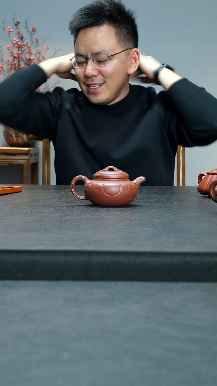 茶壶紫砂紫泥如意仿古壶