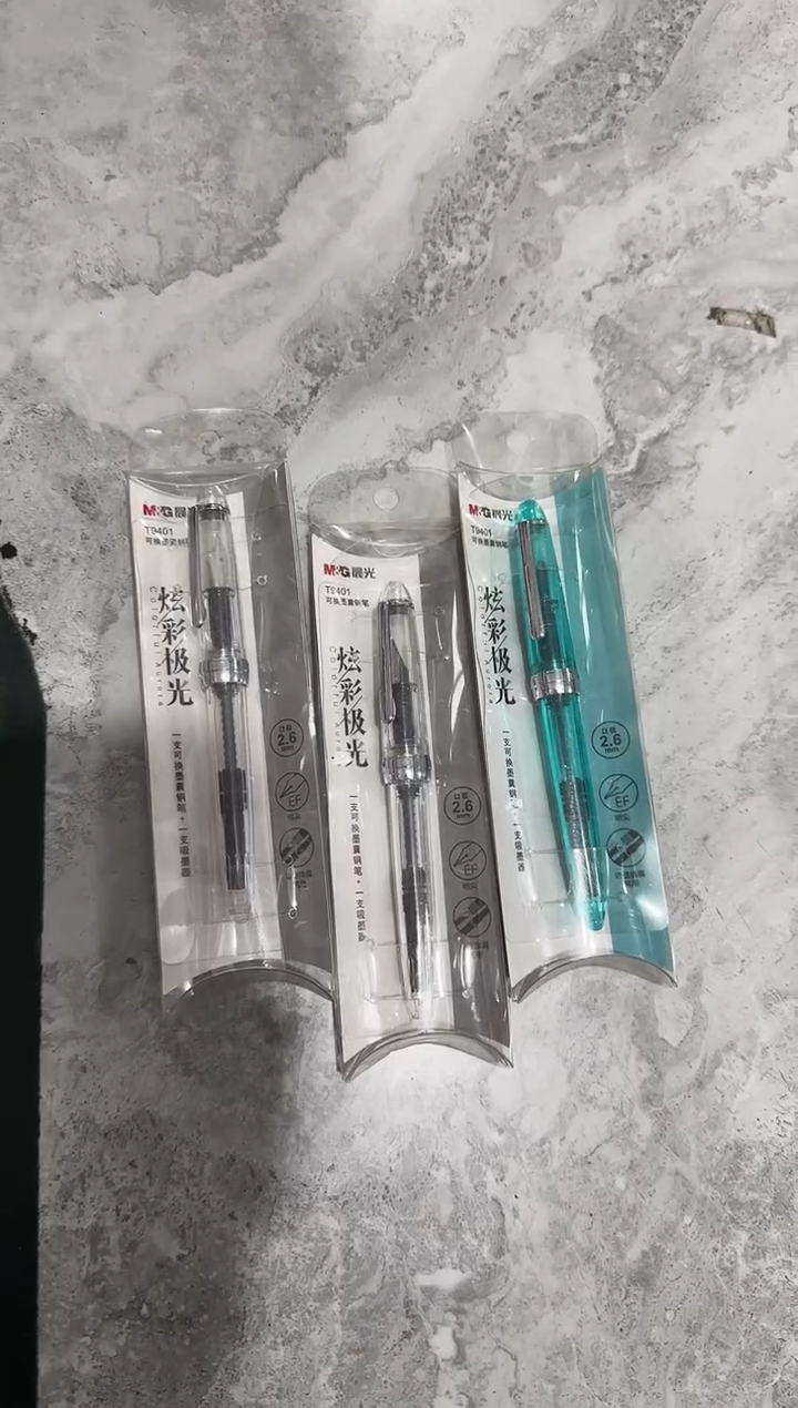 晨光炫彩极光钢笔1支