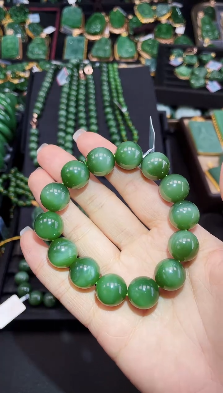 【闪购商品】和田玉手串未镶嵌15+MM多样性发一Z