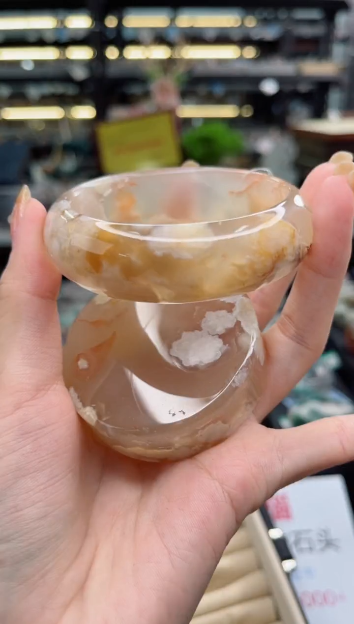 【闪购商品】石英质玉手镯未镶嵌58圈口（赠品镯心）3794868