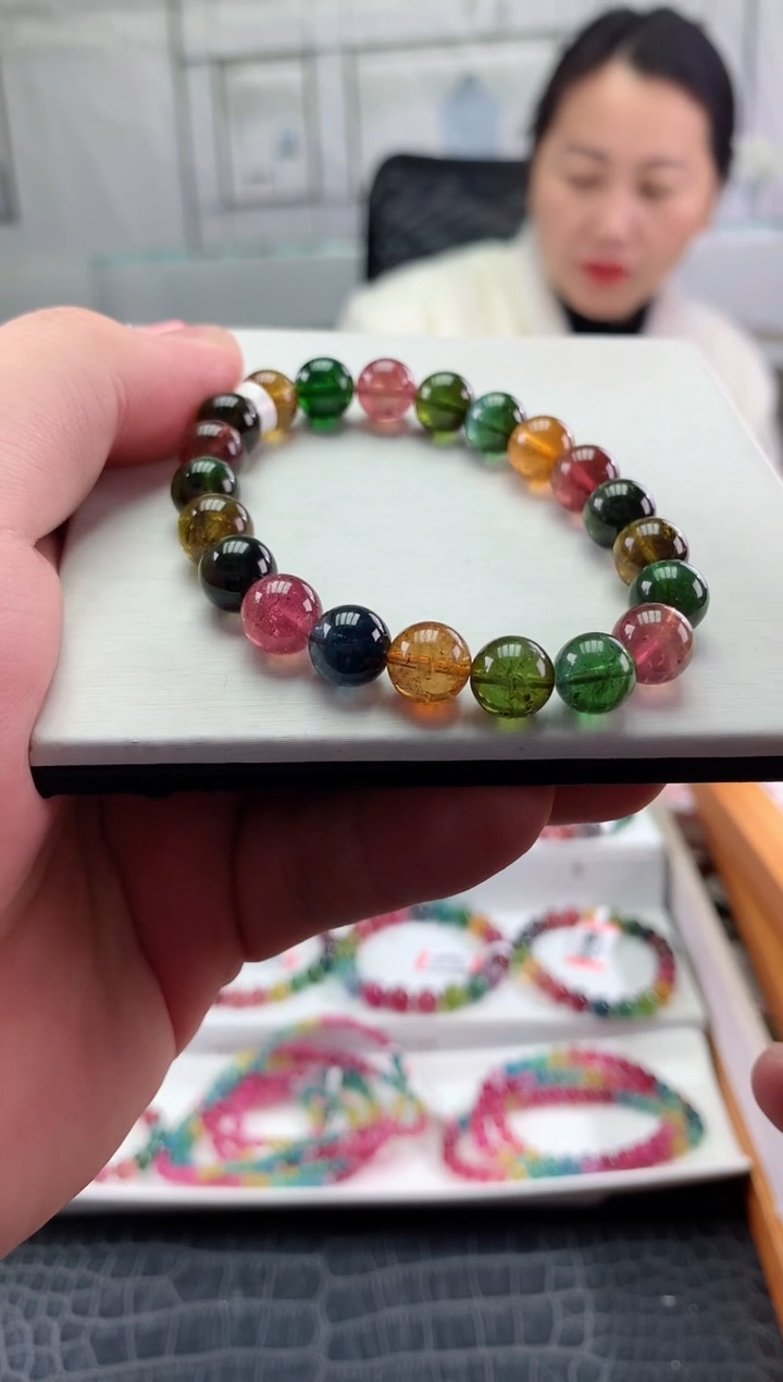 【闪购商品】碧玺手串未镶嵌多样性发一条