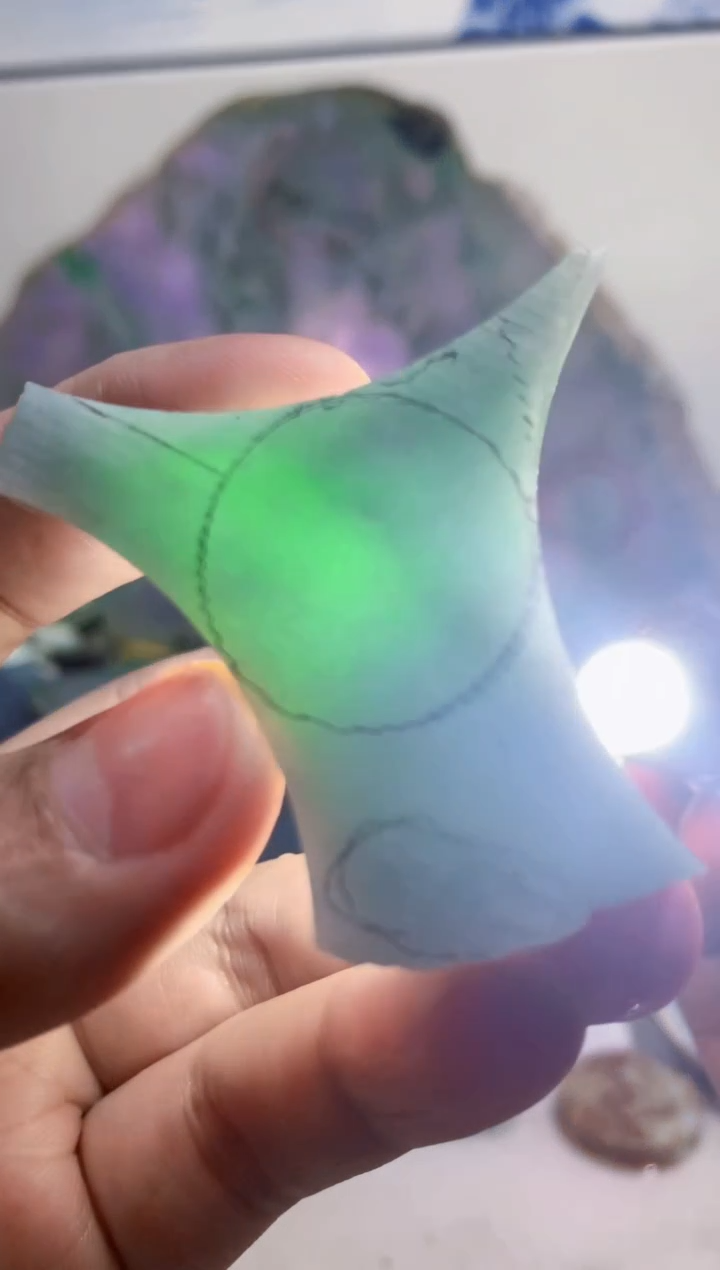 裸石翡翠0蒙0翡翠珠宝836