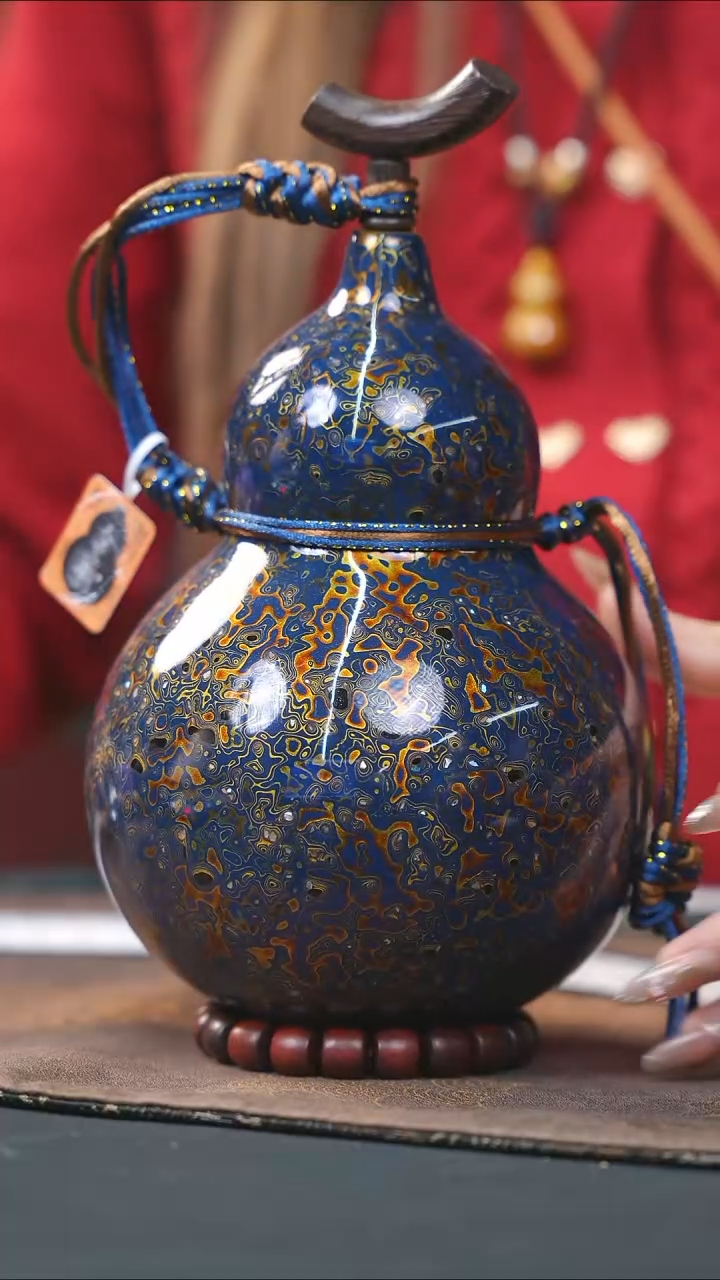 【闪购商品】WK210漆艺酒葫芦不包手串及旋转底座