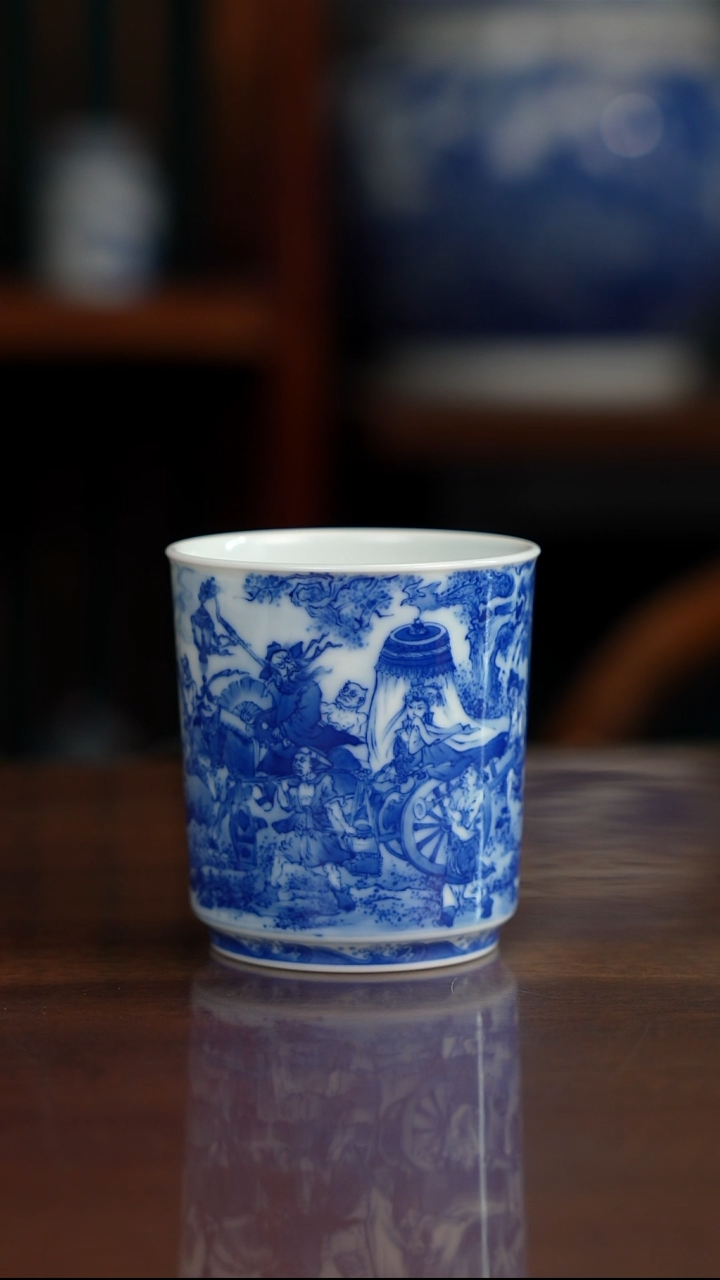 晓竹窑青花钟馗嫁妹