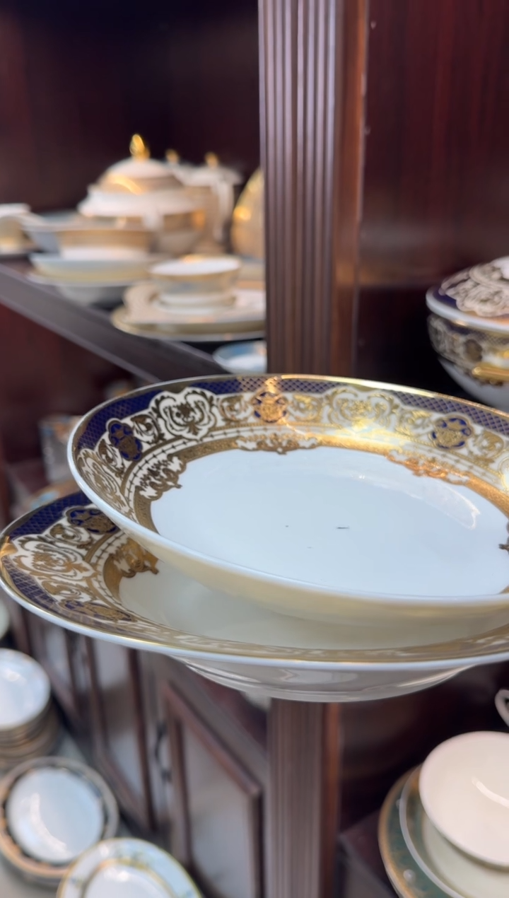 【闪购商品】瓷片9寸草帽盘2个+8寸深菜盘1个