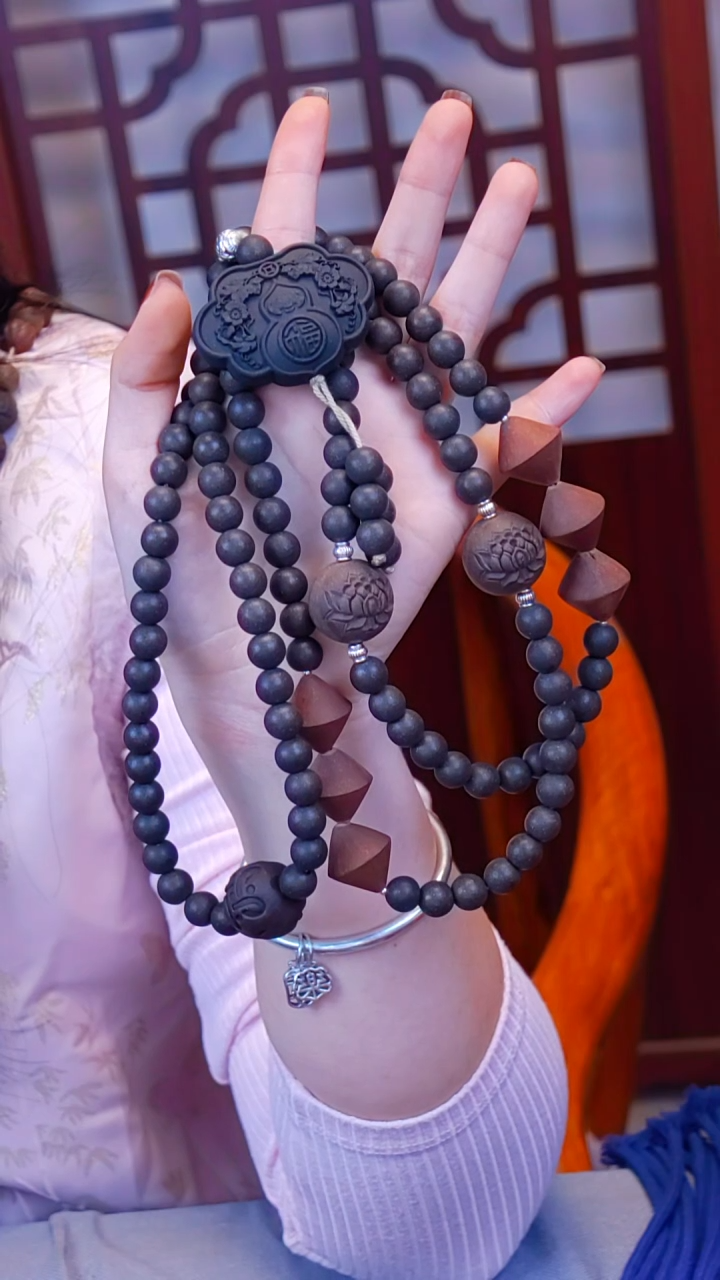 珠串养心108子 多宝 脖挂
